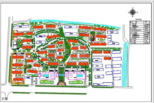 比较详细的一套山东旧城改造项目规划cad图纸-图一