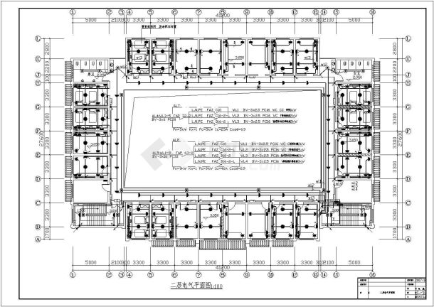 某2层宿舍楼及附属用房全套电气设计cad图纸-图二