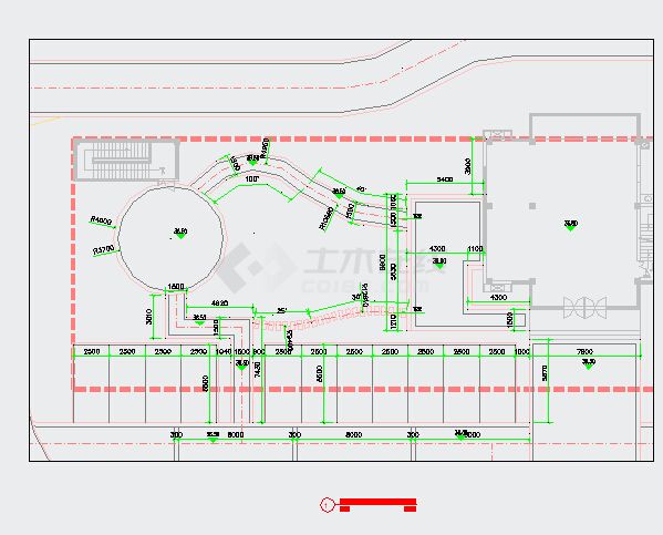 某工程全套景观绿化CAD平面布置参考图-图一