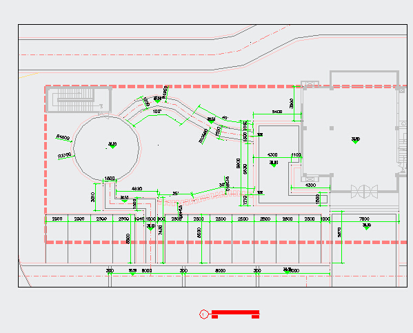 某工程全套景观绿化CAD平面布置参考图