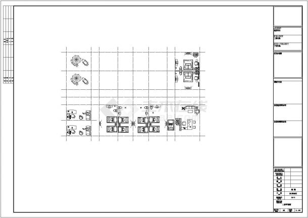 轻型木结构二层办公楼结构设计图（平立面齐全）-图二