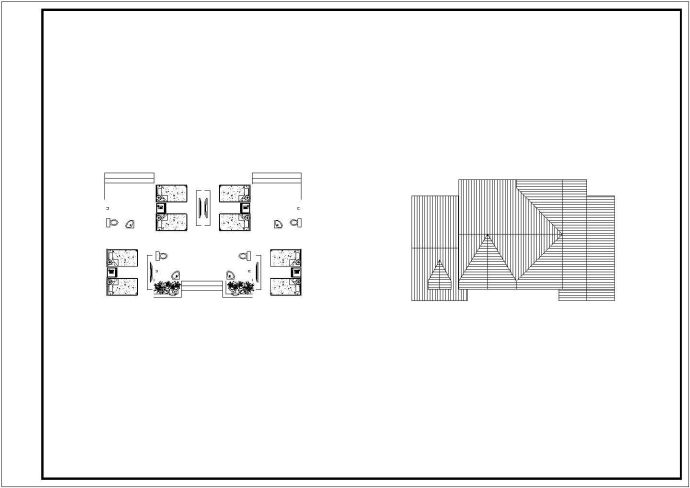 集装箱式房屋拼装CAD平面图（含效果图3张）_图1