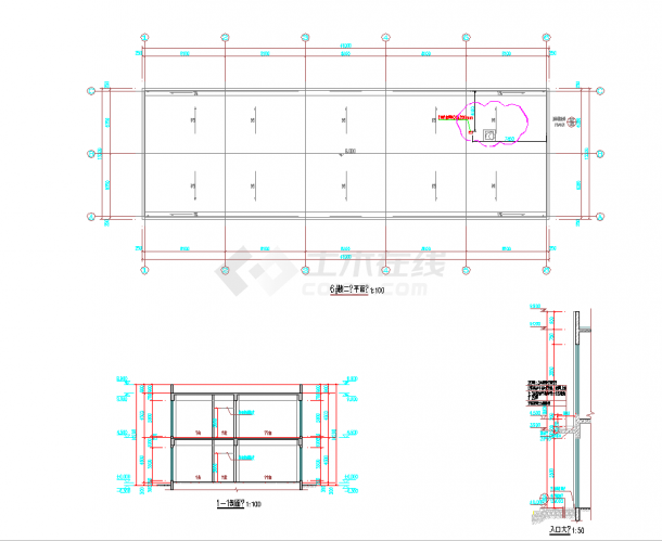 某地上海某医学产业基地楼工艺设计施工图CAD图纸-图一