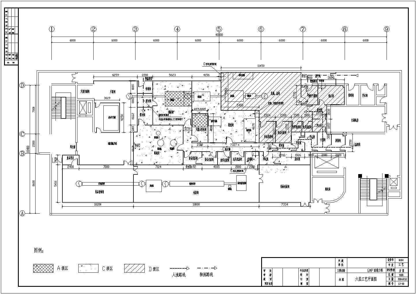 某制药厂输液工艺管管道设计图