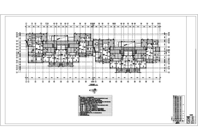 24层桩基础高层住宅结构cad设计图纸_图1