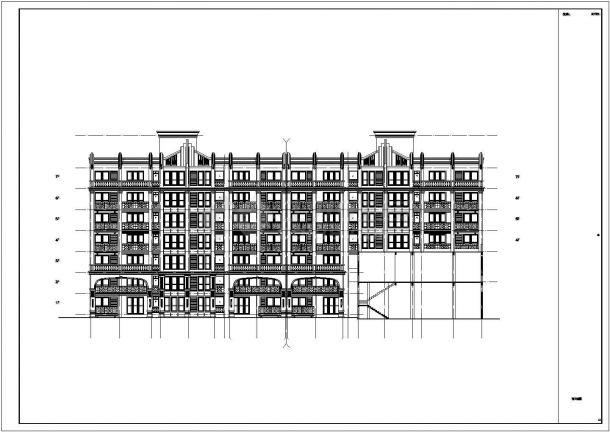 【江苏省】某6#多层住宅建筑设计施工图-图一