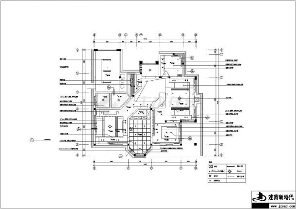 上海豪华别墅全套详细规划设计装修施工cad布置图(带大门围墙等)-图一