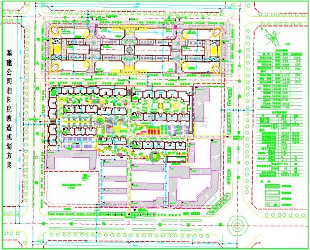 商住一体式小区带步行街总体规划设计施工cad平面布置图-图二