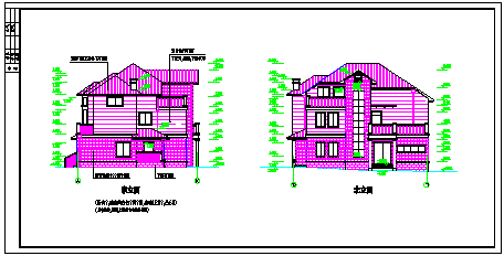 3层农村私人别墅住宅建筑设计CAD施工图-图一