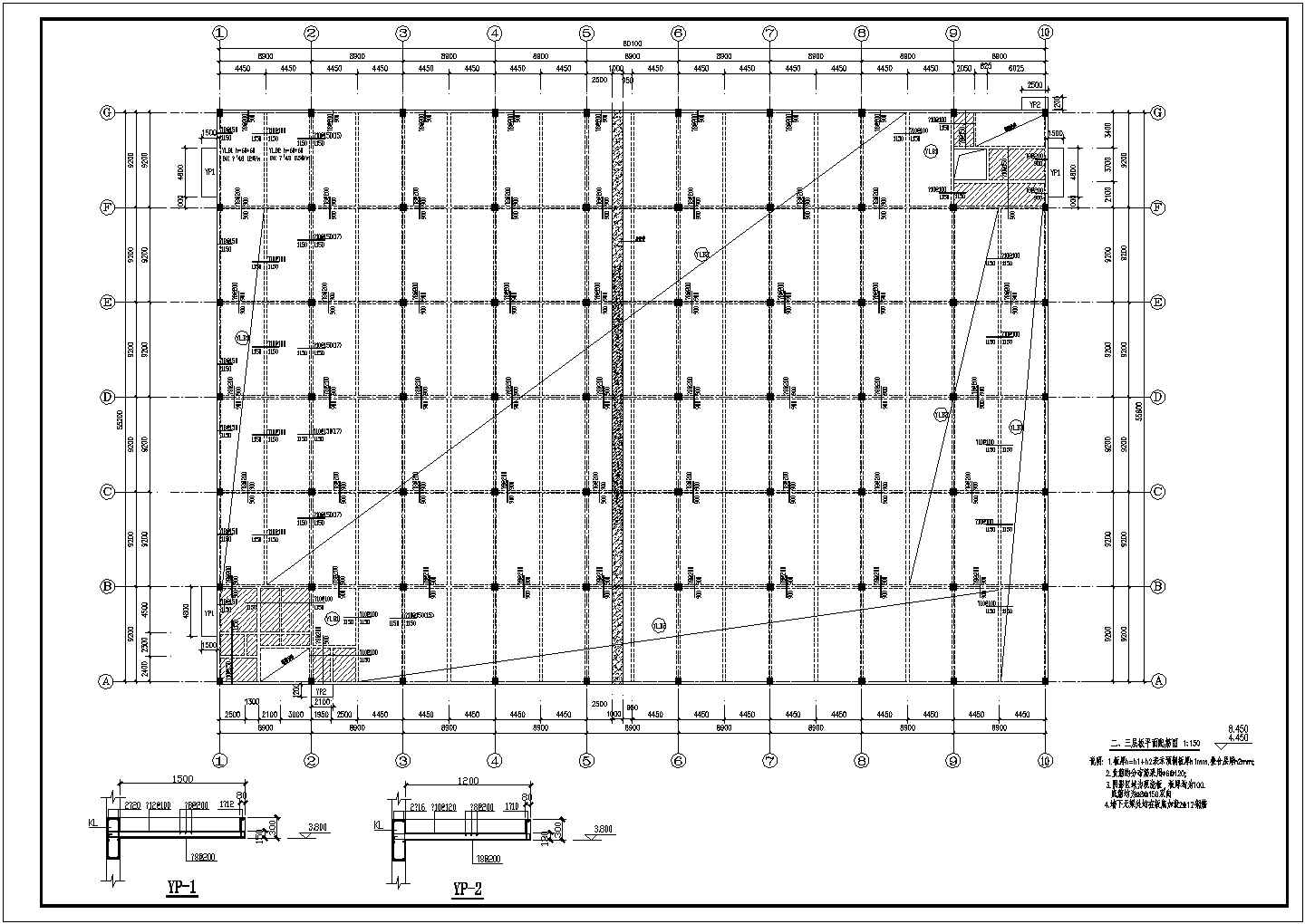预制预应力装配式结构CAD图纸（含说明）