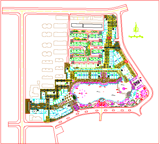 某市区商业步行街详细建筑规划设计CAD施工图