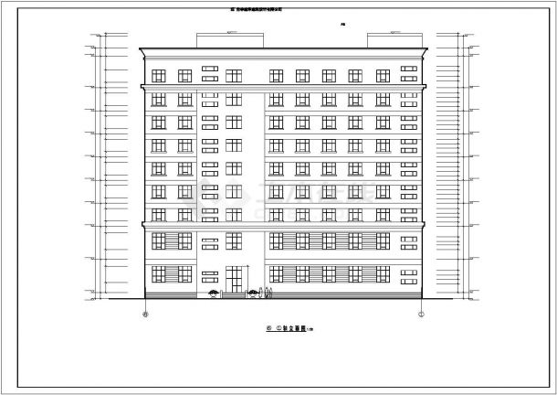 某高档商务宾馆建筑设计全套CAD设计图（附效果图）-图二