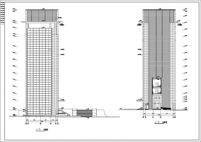 某1万多平地上10层，地下1层研发综合办公楼建筑设计CAD施工图_图1