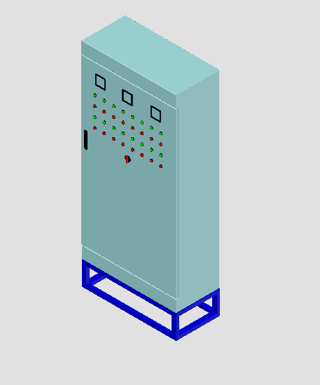 CAD立体电控柜-图一