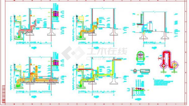某污水厂项目泵房设备安装设计图纸-图一
