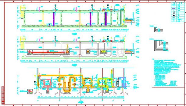 某污水厂项目泵房设备安装设计图纸-图二
