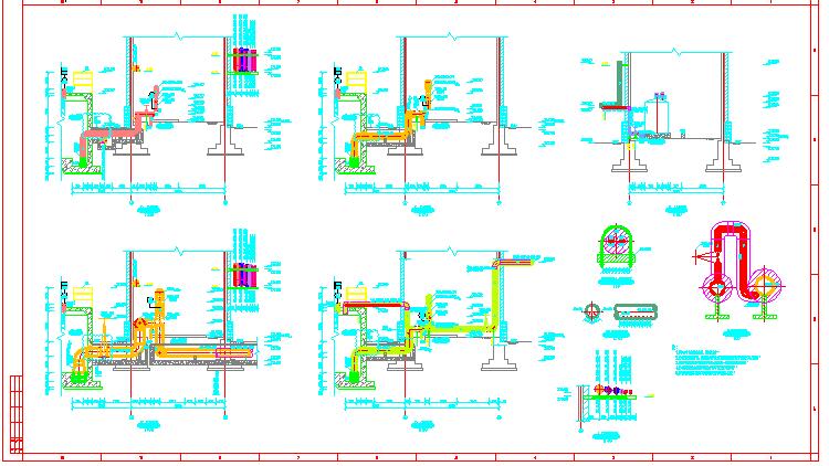 某污水厂项目泵房设备安装设计图纸