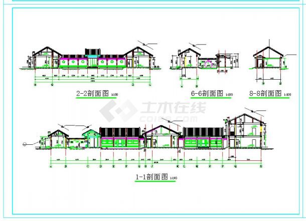 北京四合院全套建筑设计CAD施工图-图一