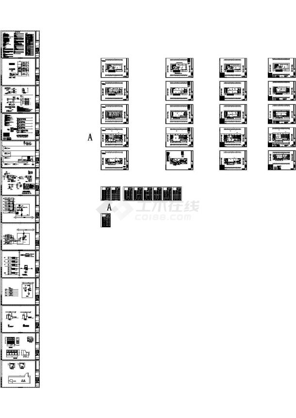 知名展览馆全套弱电施工图纸（含楼宇监控、电子巡查、信息发布系统）-图一