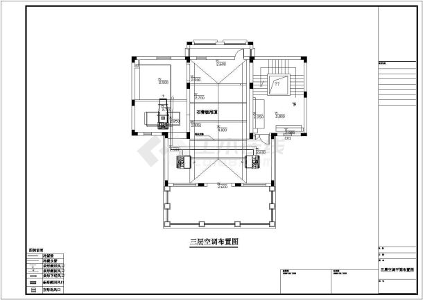 某地区三层建筑空调平面布置设计图-图二