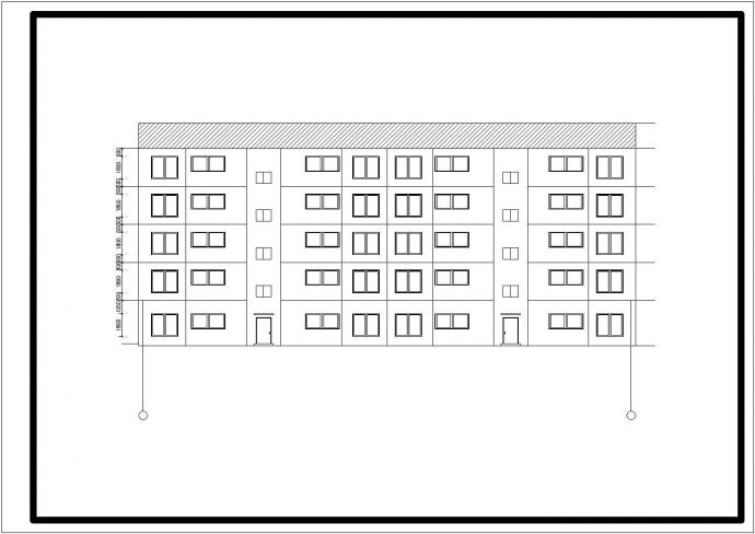 某学校毕业设计建筑图纸（共6张）_图1