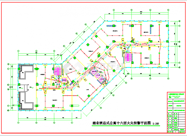 【江苏】某酒店式公寓十六层电气设计施工图-图一