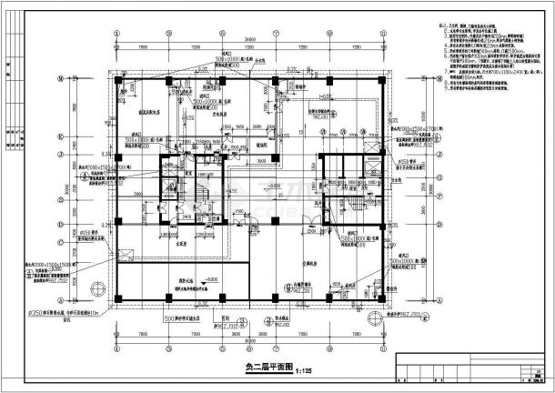 某医院十四层门诊综合楼全套建筑设计图纸（结构水电）-图二