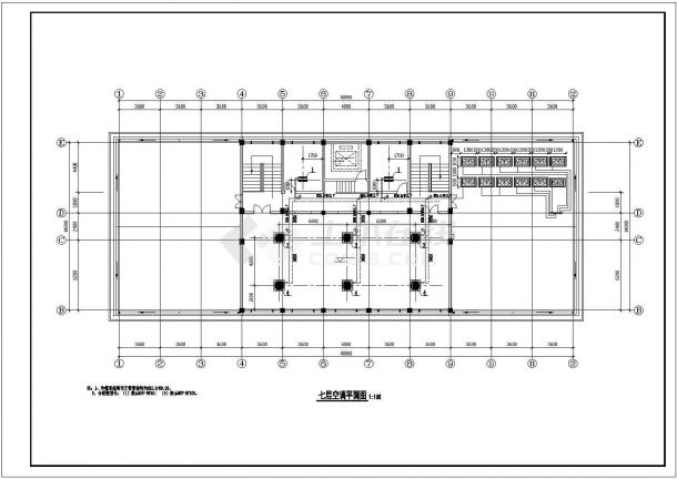【天津】某七层办公楼空调系统设计施工图-图二