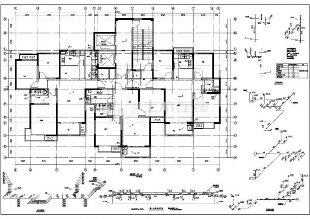 【安徽】某26万平住宅区给排水消防施工图（甲级设计院 ）-图一