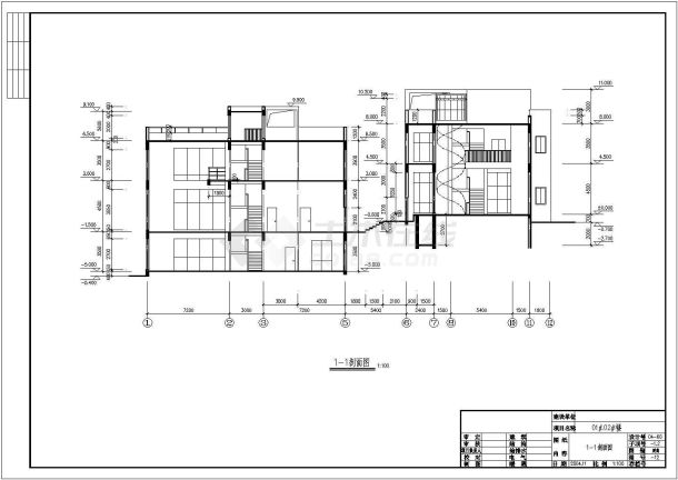 某地豪华三层别墅住宅建筑施工图纸-图二