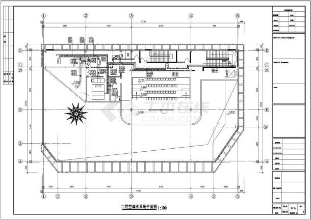 【上海】世博会某展馆空调系统设计图纸-图一