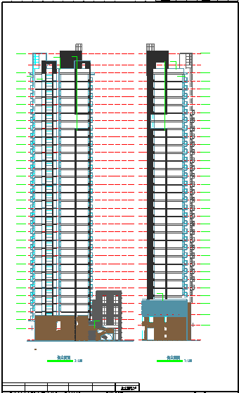 【福建省】某地某1/3#高层住宅设计施工图-图一