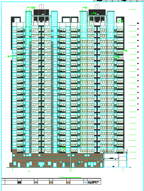 【福建省】某地某7#高层住宅设计施工图-图一
