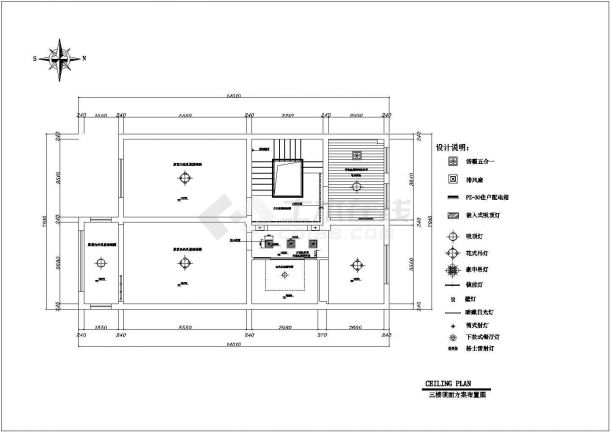黑龙江某地多层别墅全套设计CAD图-图二