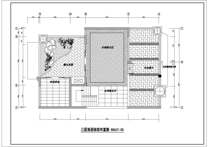 湖北某地区三层欧式别墅装修CAD方案图_图1