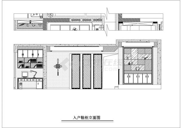 【四川】欧式风格163平三居室室内装修施工图-图二