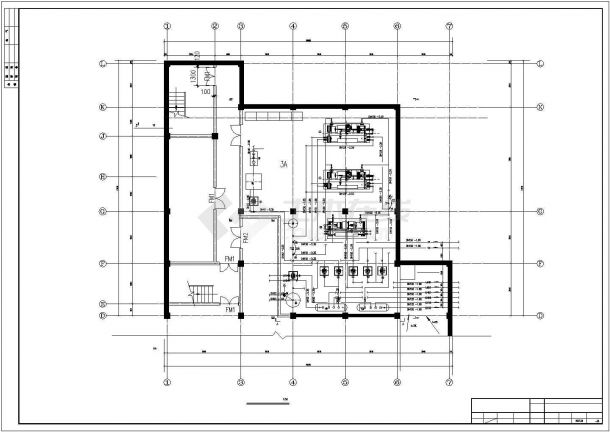 【浙江】某名人故居冷热源机房设计图-图二