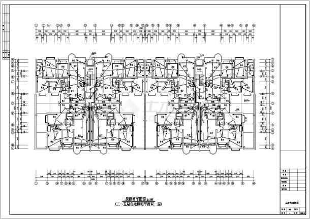 某多层住宅楼电施工程图CAD图纸-图一