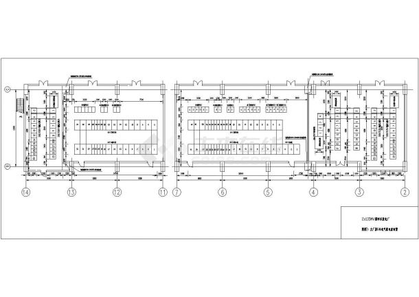 CAD电气设计配电室原理接线布置图-图一