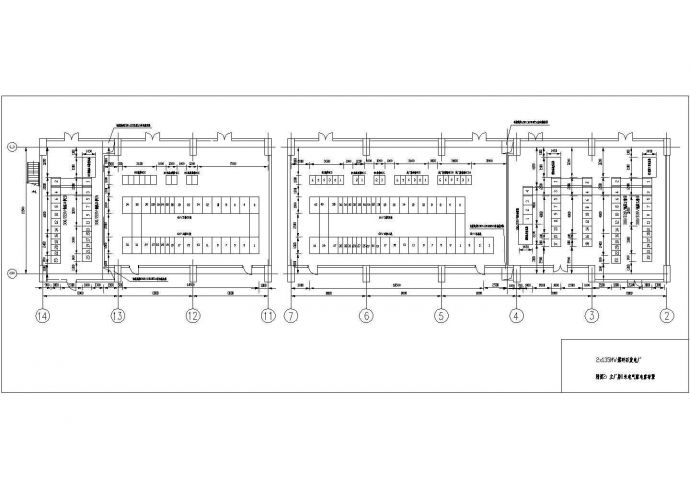 CAD电气设计配电室原理接线布置图_图1