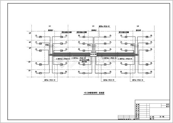 小区宽带网络系统图工程设计CAD图纸-图二