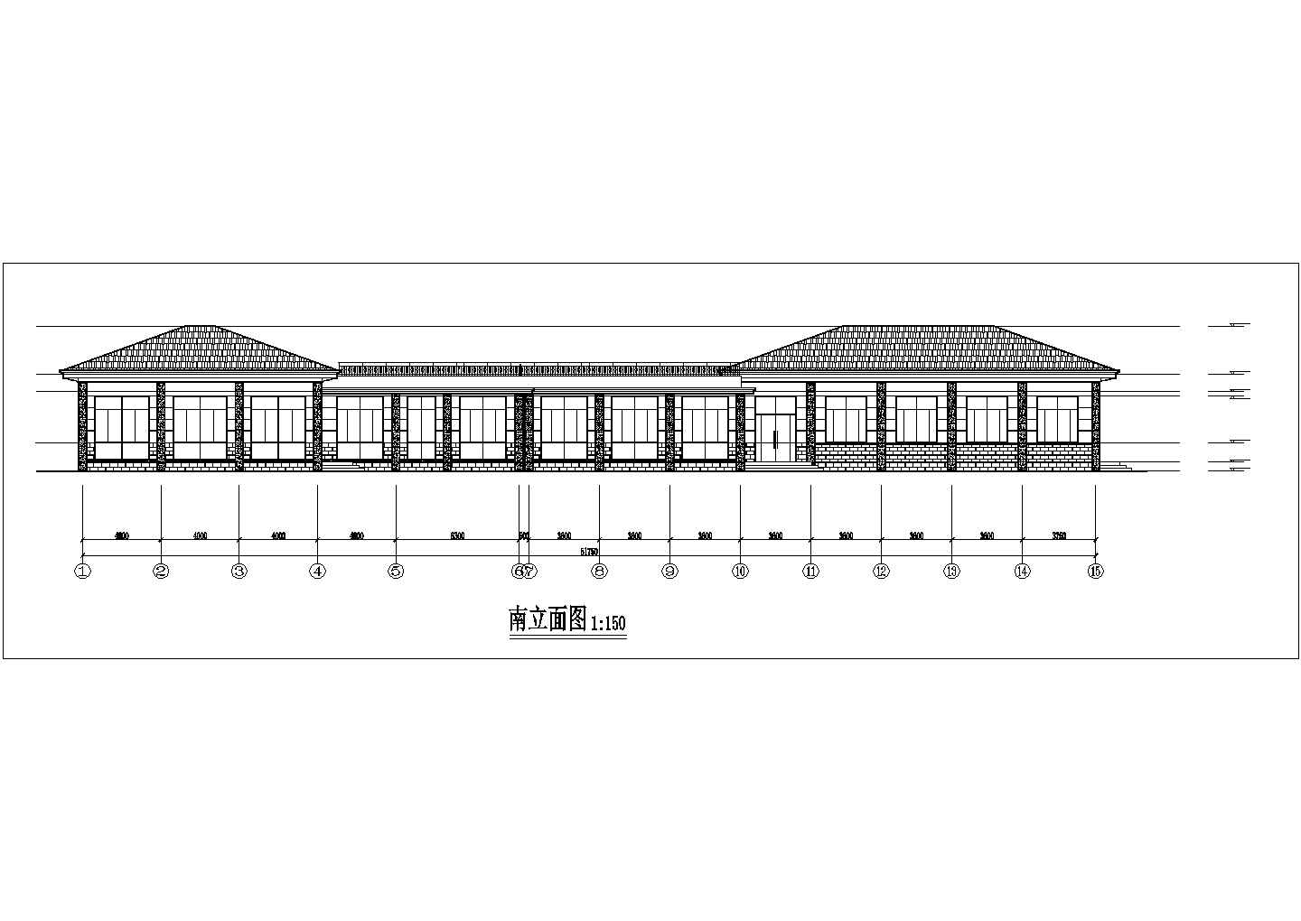 苏州外国语学校食堂建筑施工全套CAD设计图