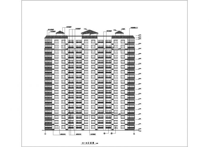 某地区多层住宅楼建筑施工图（共13张）_图1