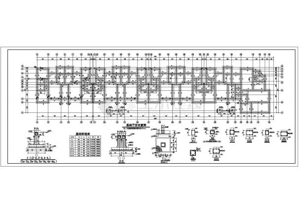 【四川】某六层砖混结构预制板住宅楼结构施工图-图一