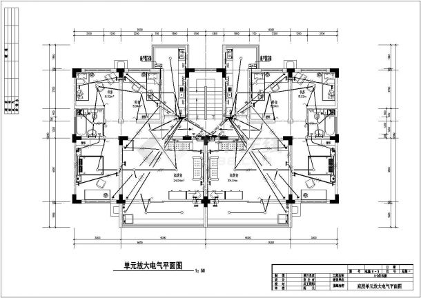 住宅楼电气施工设计工程图CAD原图-图一