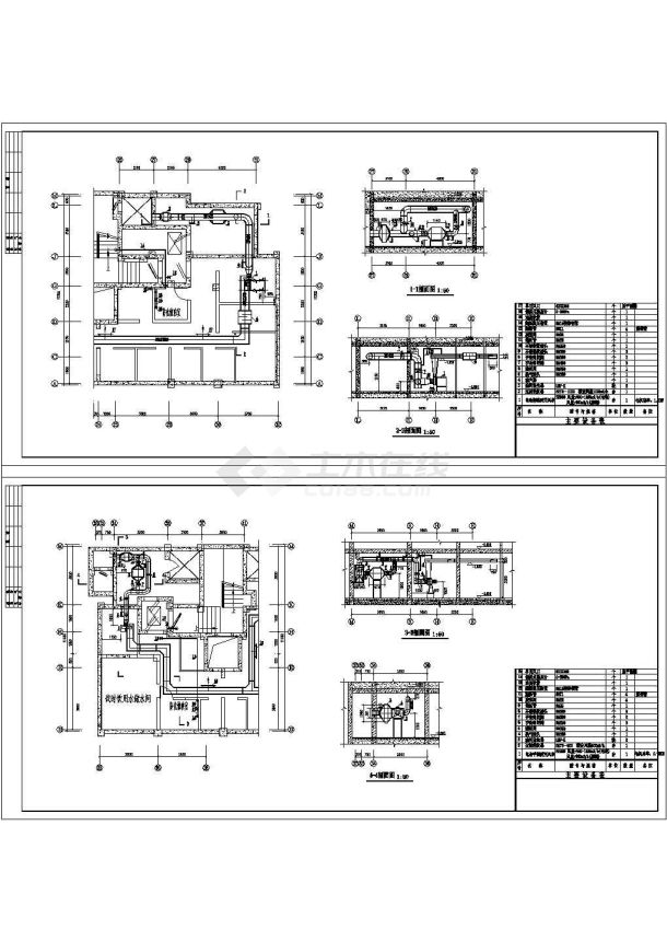 某小区人防地下室设计CAD建筑设计图-图二