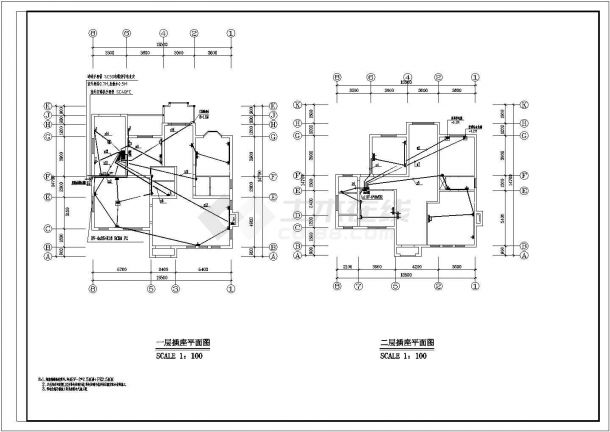 某住宅工程电气设计图纸CAD原图-图二