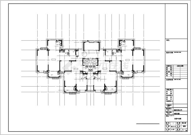 18+1层高层剪力墙结构住宅楼结构施工图（含建筑图）-图二