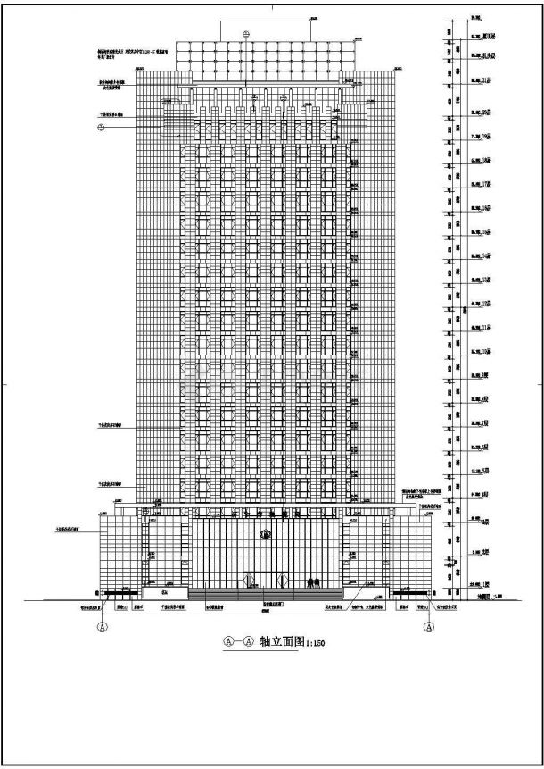 【山东省】某高层办公楼建筑设计施工图-图一