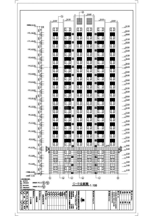 高层剪力墙结构住宅建筑cad设计施工图（含多栋住宅楼）-图一